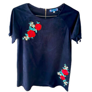 🌿Truly Me girls shift dress with embroidered flowers - size 14🌿